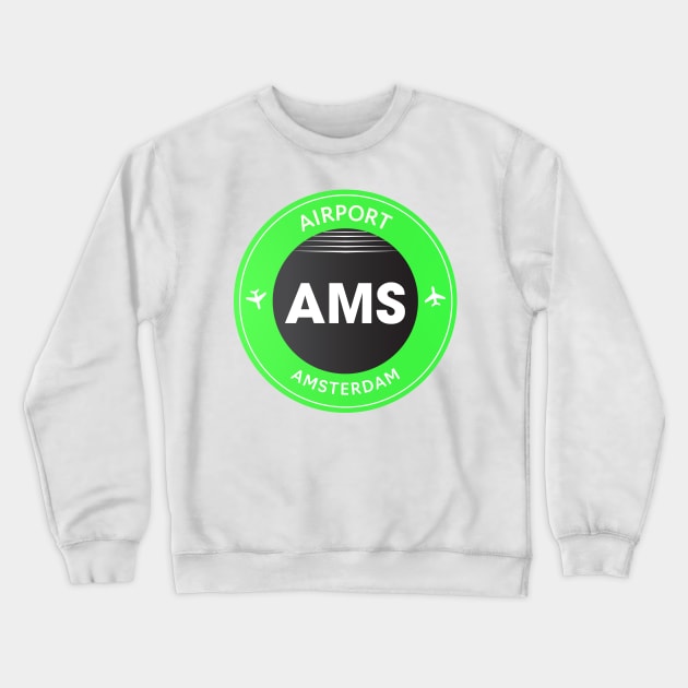 Amsterdam green Crewneck Sweatshirt by Woohoo